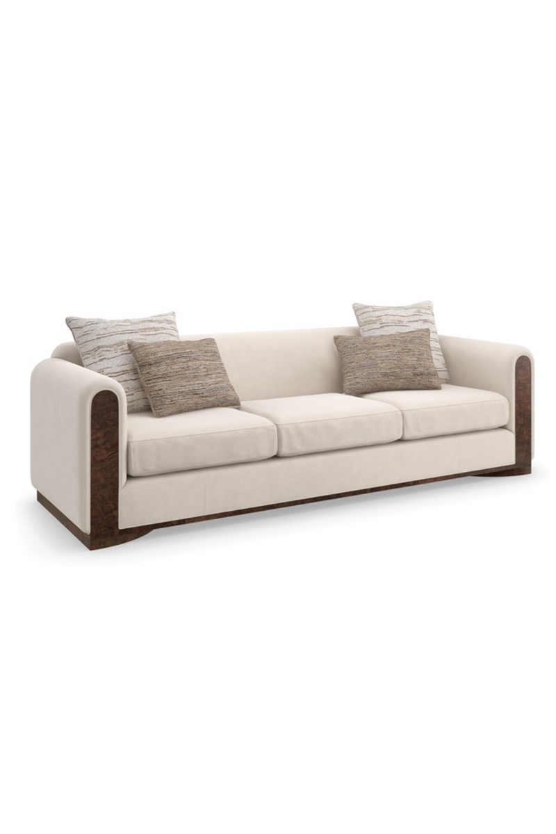 2 seater sofa in ivory fabric | Caracole Remix 