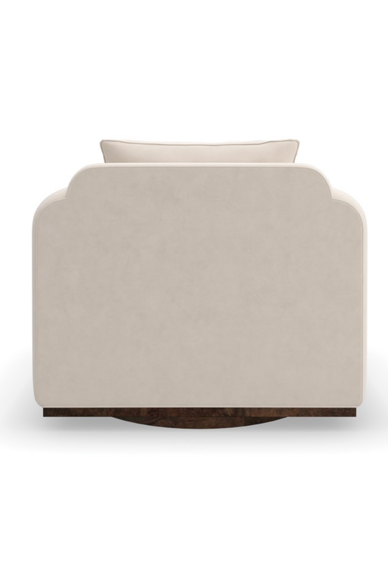 Armchair in ivory fabric | Caracole Remix