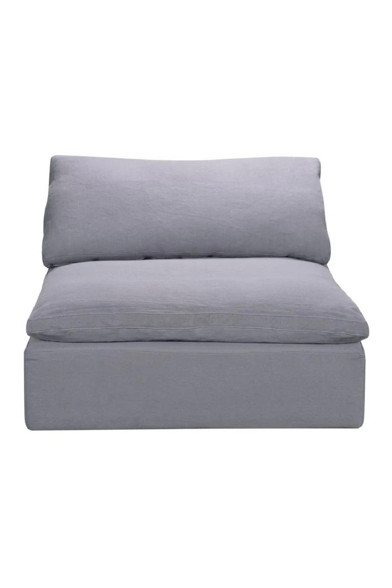 Modular sofa in gray linen (corner module) | Andrew Martin Truman L.