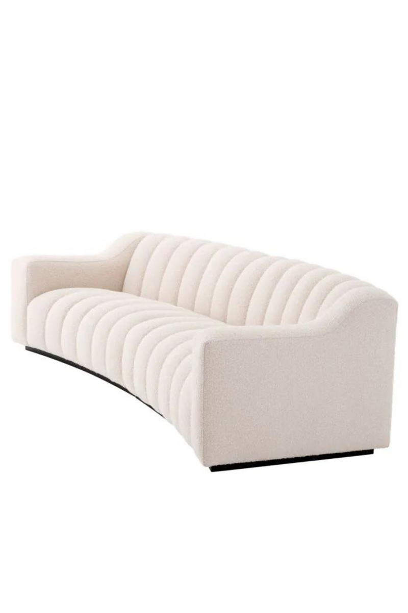 Cream Bouclé 6 Seater Sofa | Eichholtz Kelly L