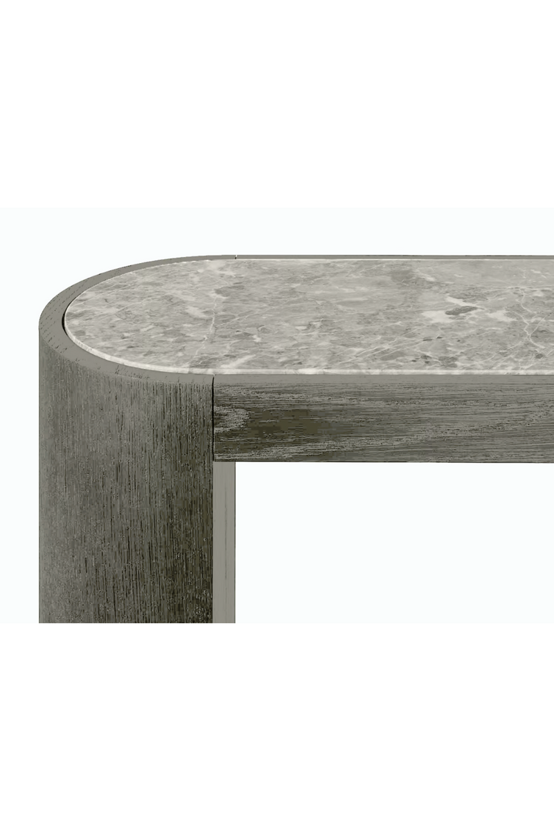 Console in smoked oak and gray marble | Andrew Martin Hampstead