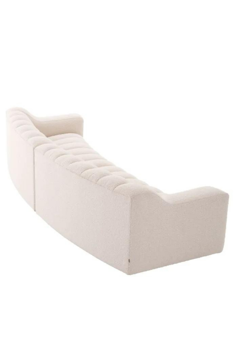 Cream Bouclé 6 Seater Sofa | Eichholtz Kelly L