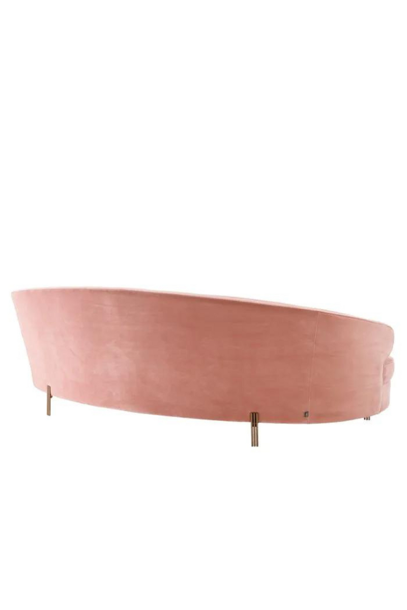 Pink Velvet Curved Sofa | Eichholtz Pierson
