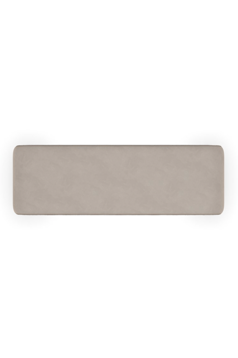 Banc en velours taupe I Caracole Traverse