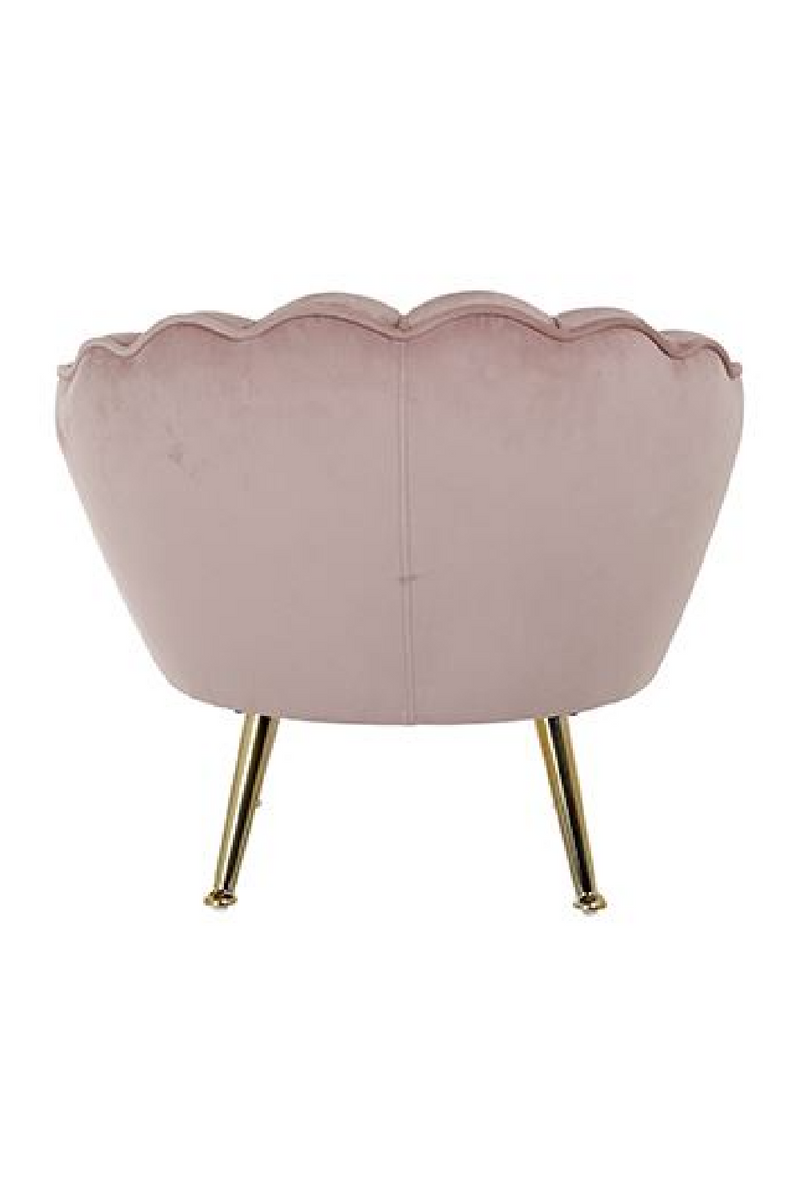 Kids chair Charly pink velvet / gold (Quartz Pink 700)