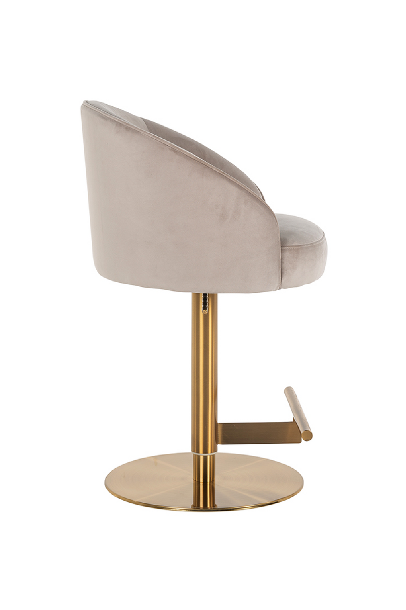 Tabouret de bar moderne marron | Richmond Zabi | Meubleluxe.fr