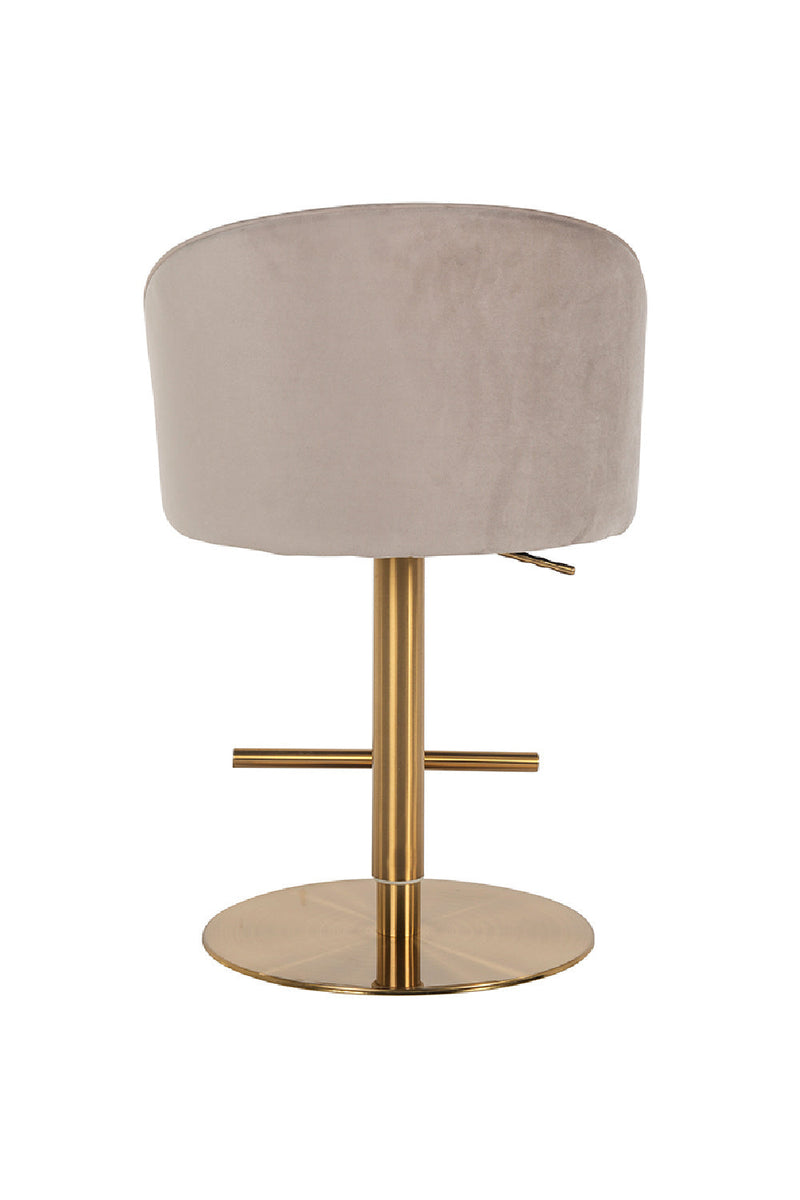 Tabouret de bar moderne marron | Richmond Zabi | Meubleluxe.fr