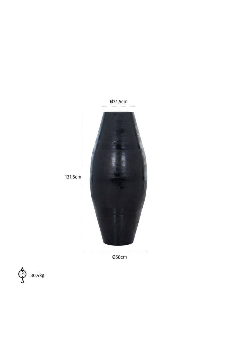 Vase décoratif noir | Richmond Zina | Meubleluxe.fr