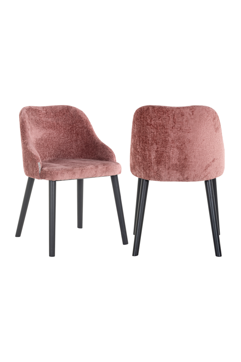 Black Chenille Dining Chair | Richmond Twiggy