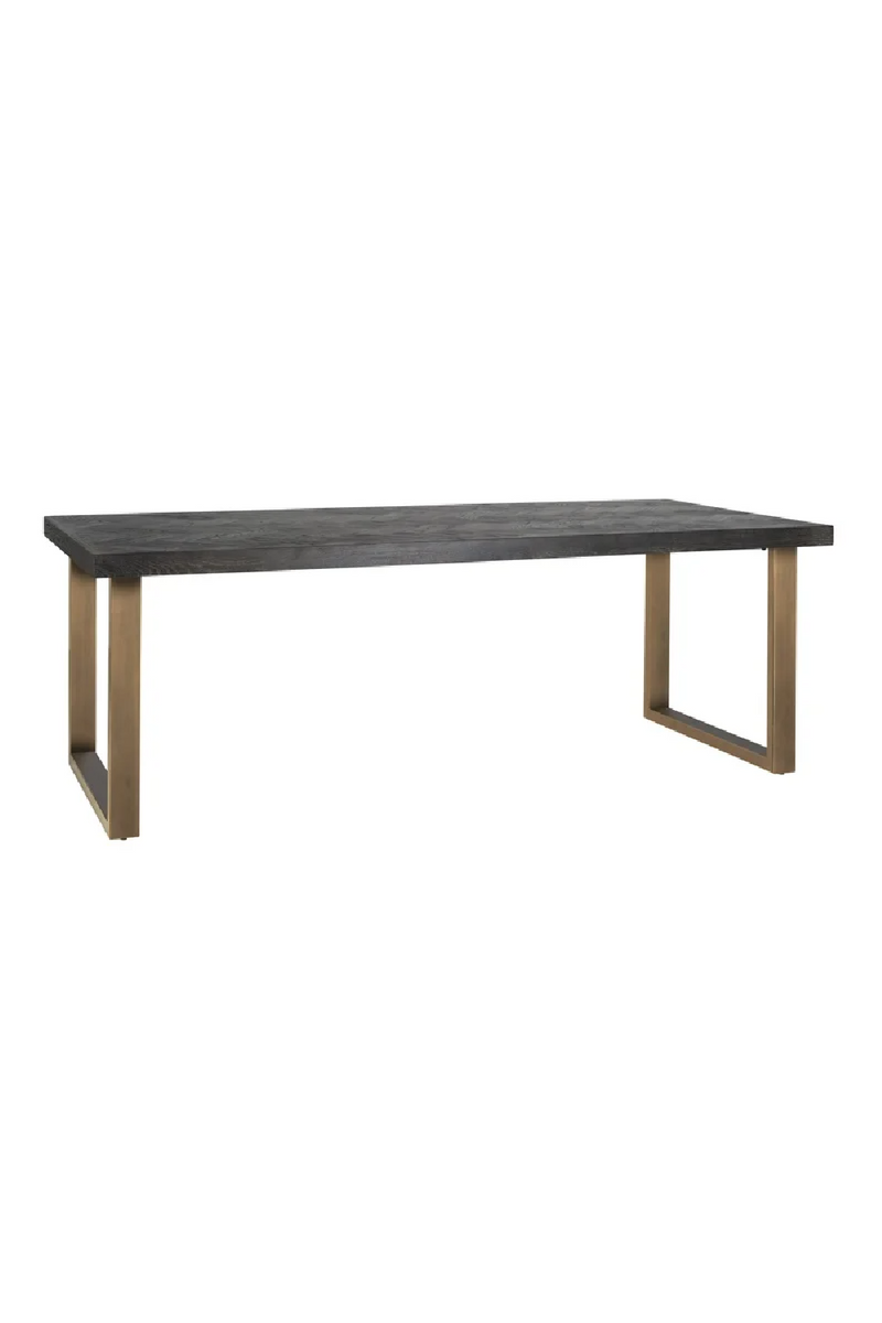 Table de salle à manger en chêne anthracite 180 cm | Richmond Blackbone | Meubleluxe.fr
