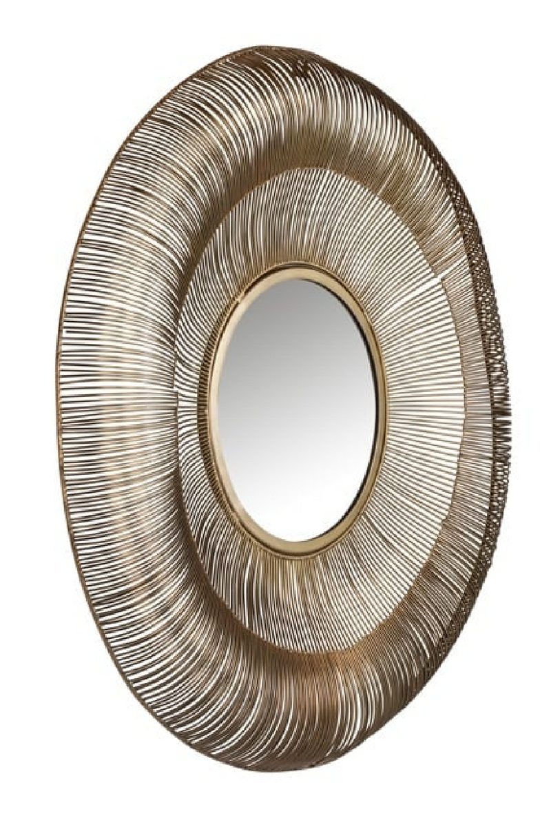 Miroir décoratif doré 75 cm | Richmond Aliza | Meubleluxe.fr