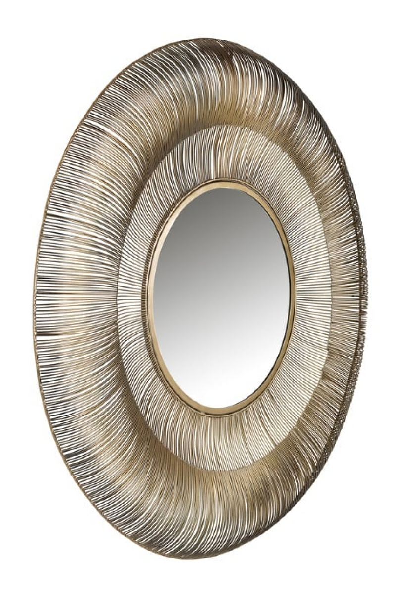 Miroir décoratif doré 100 cm | Richmond Aliza | Meubleluxe.fr