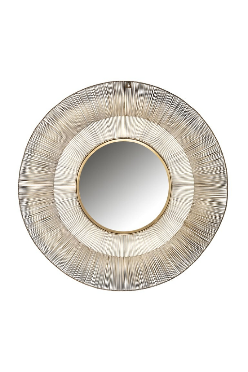 Miroir décoratif doré 100 cm | Richmond Aliza | Meubleluxe.fr