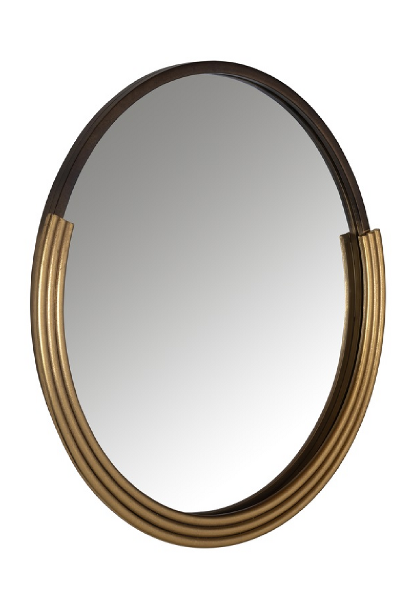 Miroir rond en laiton 60 cm | Richmond Afton | Meubleluxe.fr