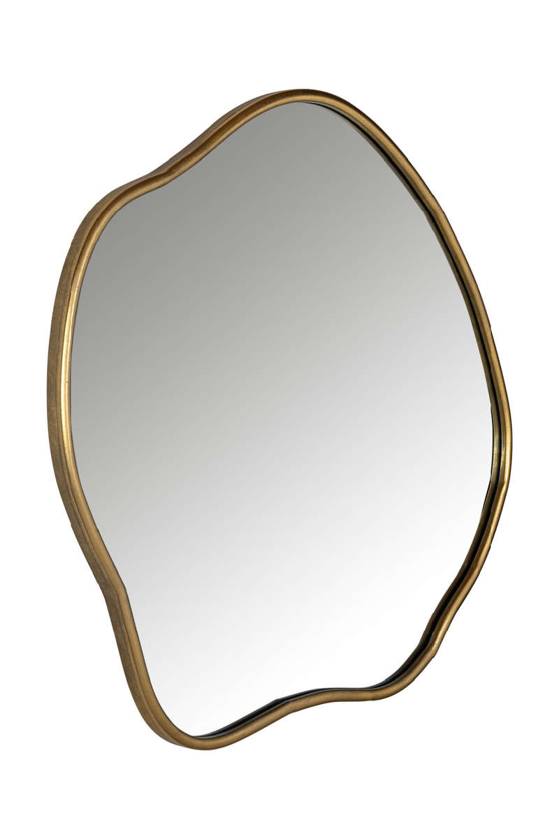 Miroir doré de forme libre | Richmond Allyson | Meubleluxe.fr