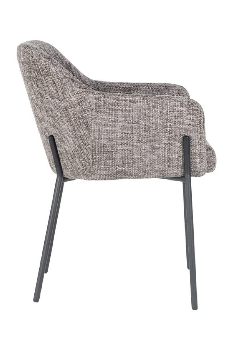 Chaise de salle à manger en tissu anthracite | Richmond Fay| Meubleluxe.fr