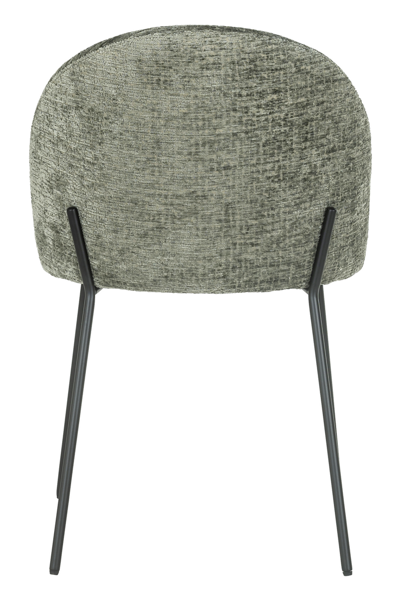 Chaise de salle à manger en tissu vert thym | Richmond Alyssa | Meubleluxe.fr
