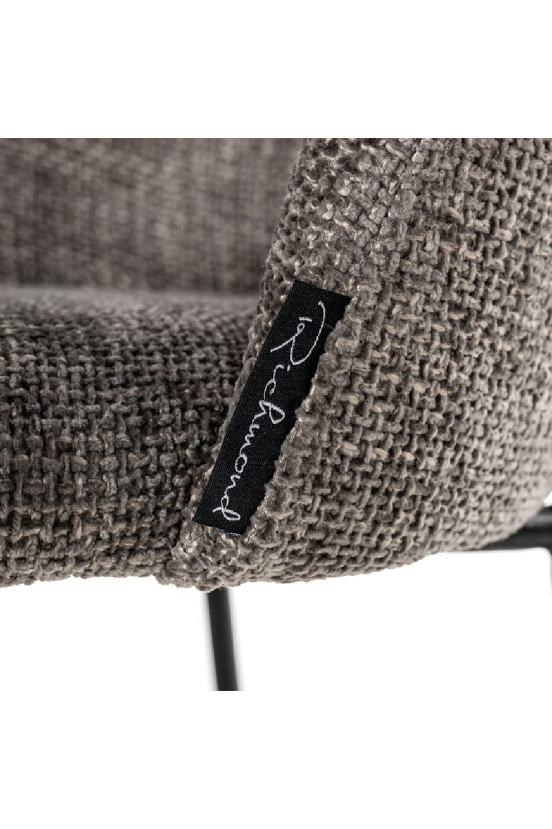 Chaise de comptoir en tissu anthracite | Richmond Alyssa | Meubleluxe.fr