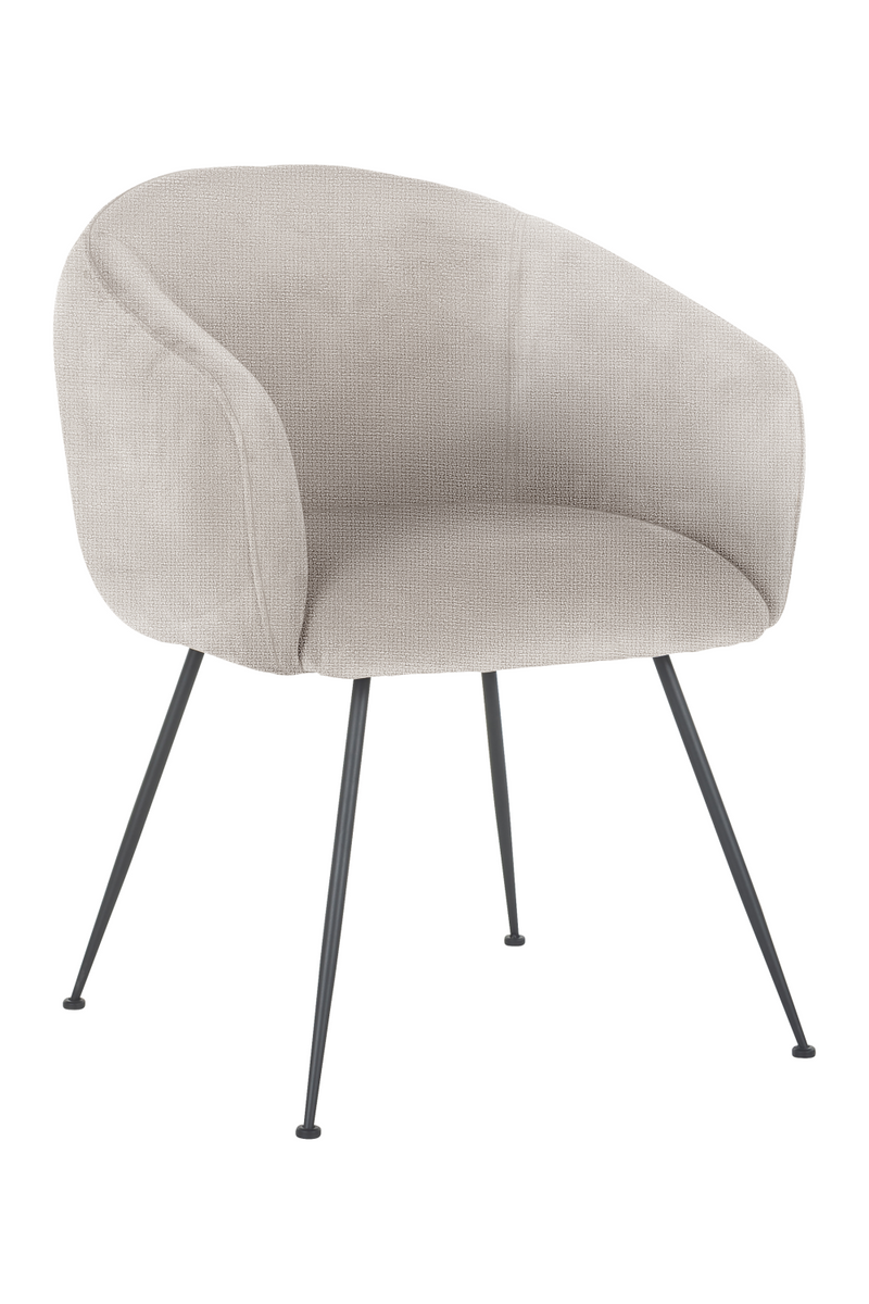 Chaise de salle à manger en tissu blanc cassé | Richmond Avanti | Meubleluxe.fr