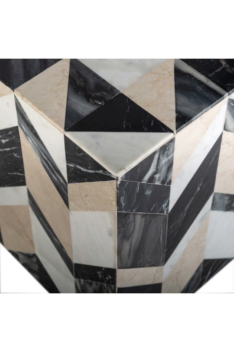 Table d'appoint en marbre | Richmond Rostelli| Meubleluxe.fr