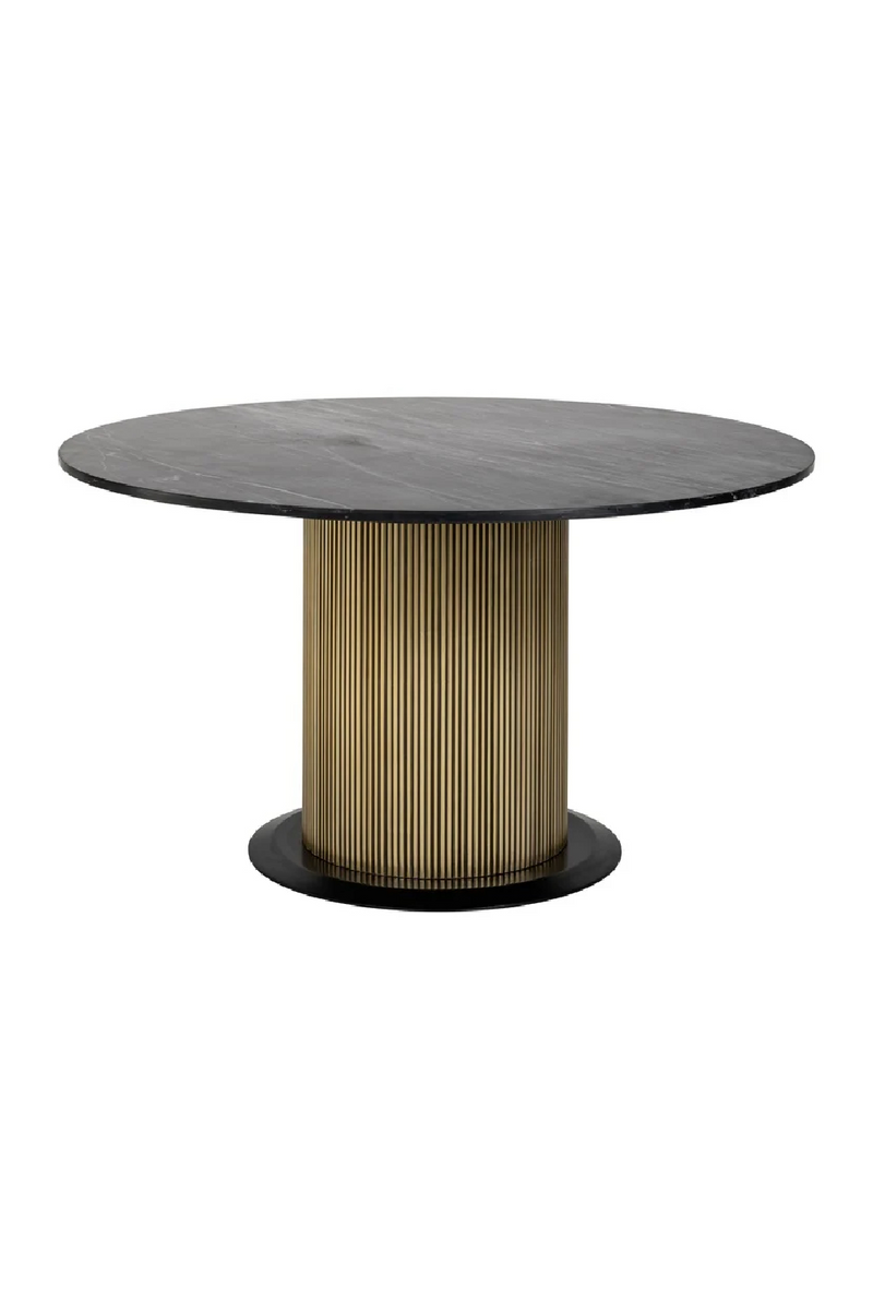 Table de salle à manger ronde en chêne 140 cm | Richmond Ironville | Meubleluxe.fr