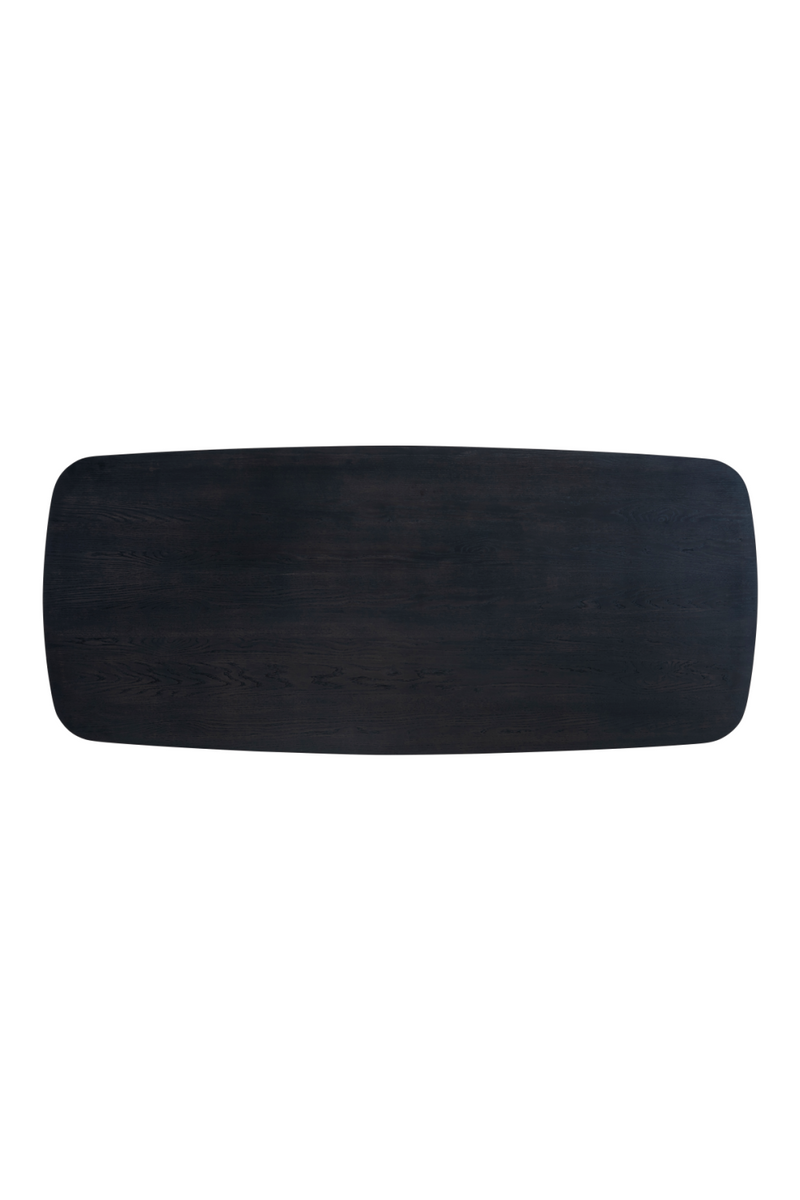 Table de salle à manger ovale en chêne noir 230 cm | Richmond Cambon | Meubleluxe.fr