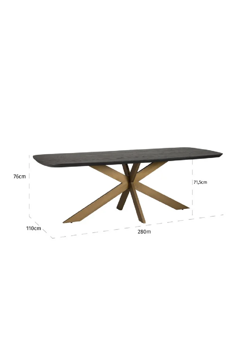 Table de salle à manger ovale en chêne 280 cm | Richmond Cambon | Meubleluxe.fr