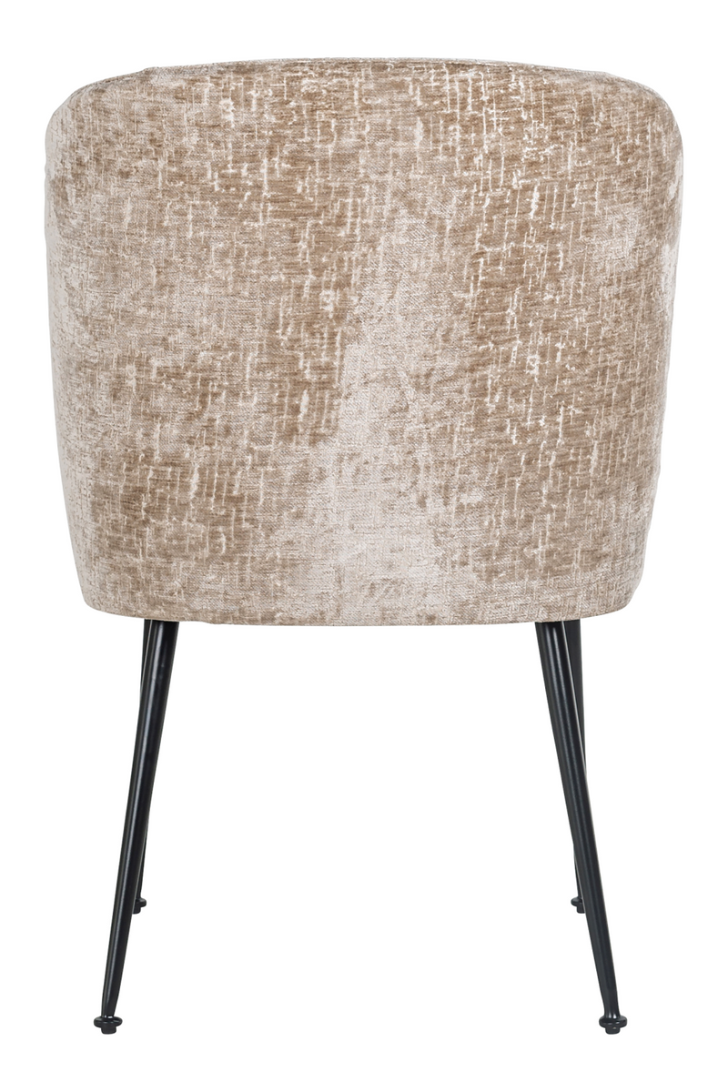 Chaise de salle à manger en tissu marron | Richmond Fallon | Meubleluxe.fr