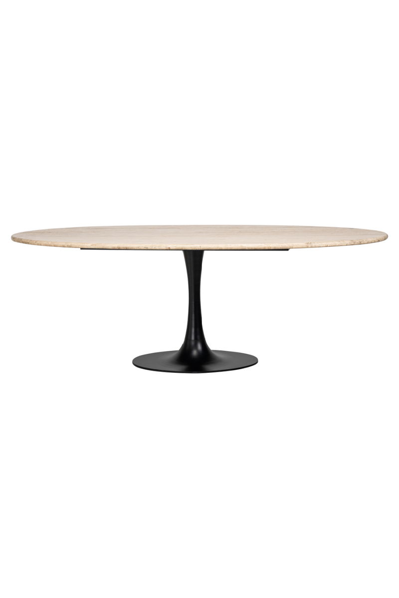 Table de salle à manger en travertin 230 cm | Richmond Hampton | Meubleluxe.fr