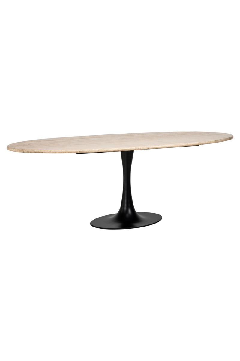 Table de salle à manger en travertin 230 cm | Richmond Hampton | Meubleluxe.fr