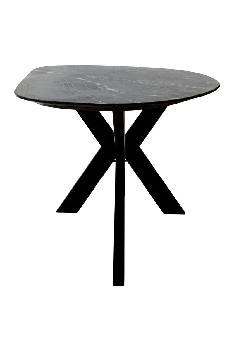 Table de salle à manger en marbre noir | Richmond Trocadero | Meubleluxe.fr