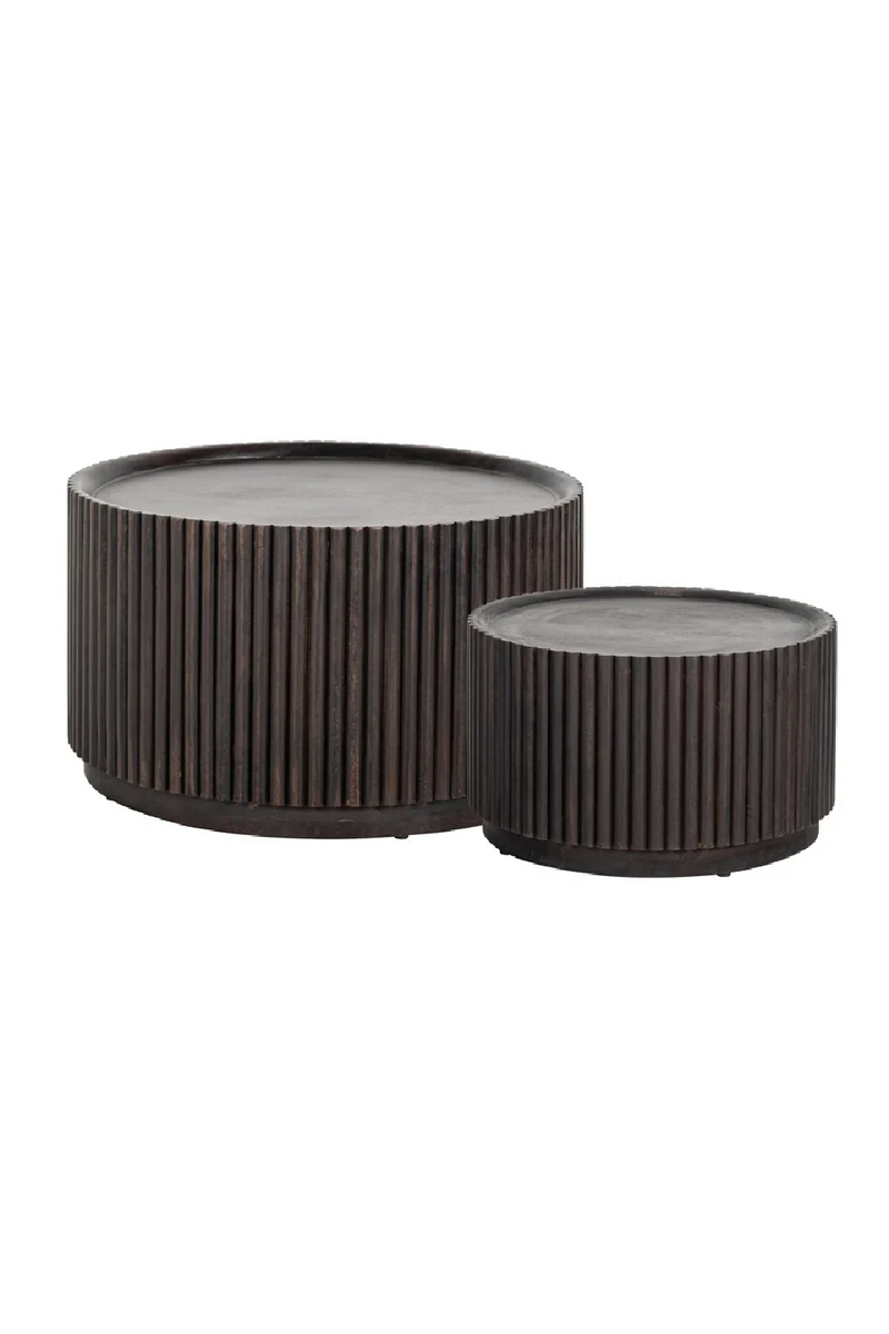 Tables basses rondes en bois (lot de 2) | Richmond Vici | Meubleluxe.fr