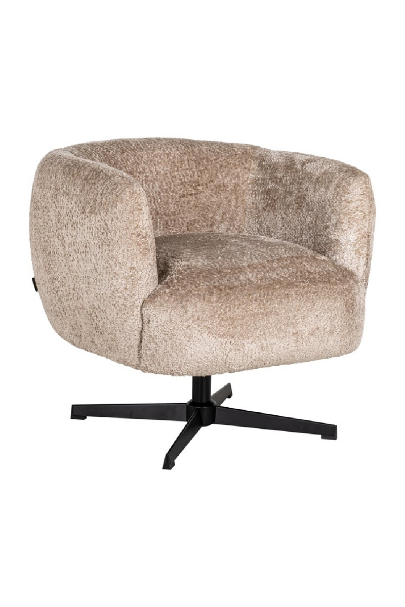 Fauteuil pivotant en tissu | Richmond Estelle | Meubleluxe.fr