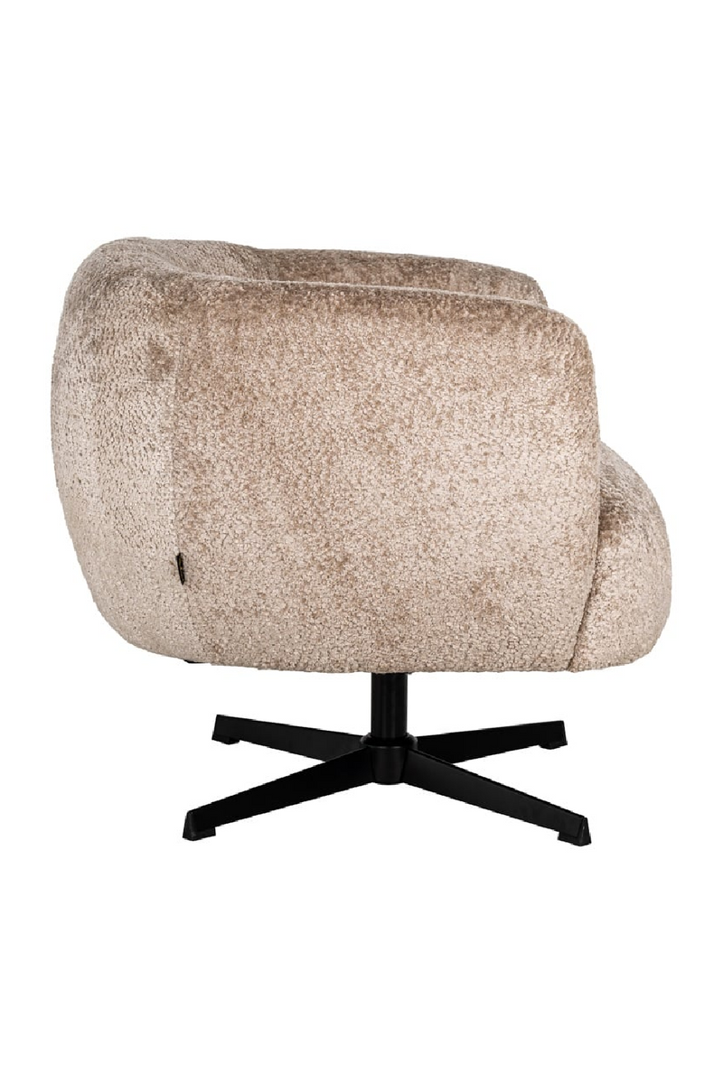 Fauteuil pivotant en tissu | Richmond Estelle | Meubleluxe.fr