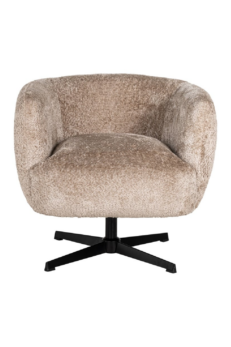 Fauteuil pivotant en tissu | Richmond Estelle | Meubleluxe.fr