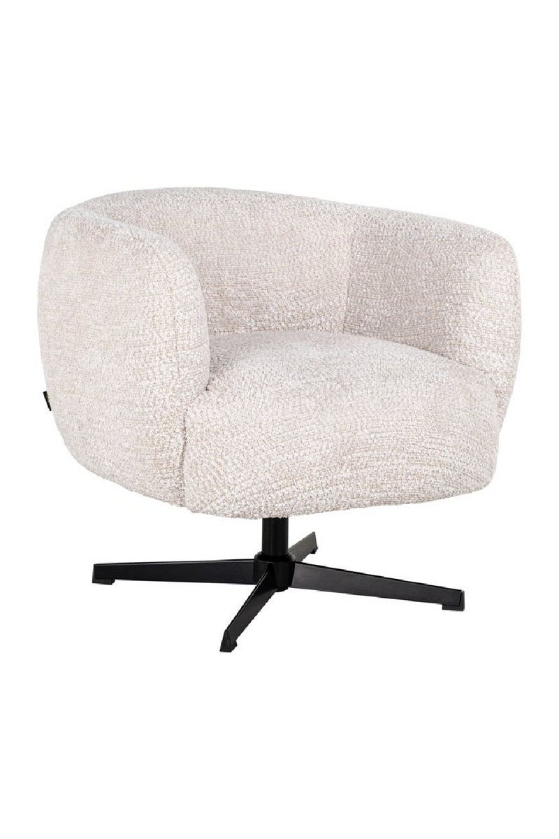 Fauteuil pivotant en tissu | Richmond Estelle | Meubleluxe.fr