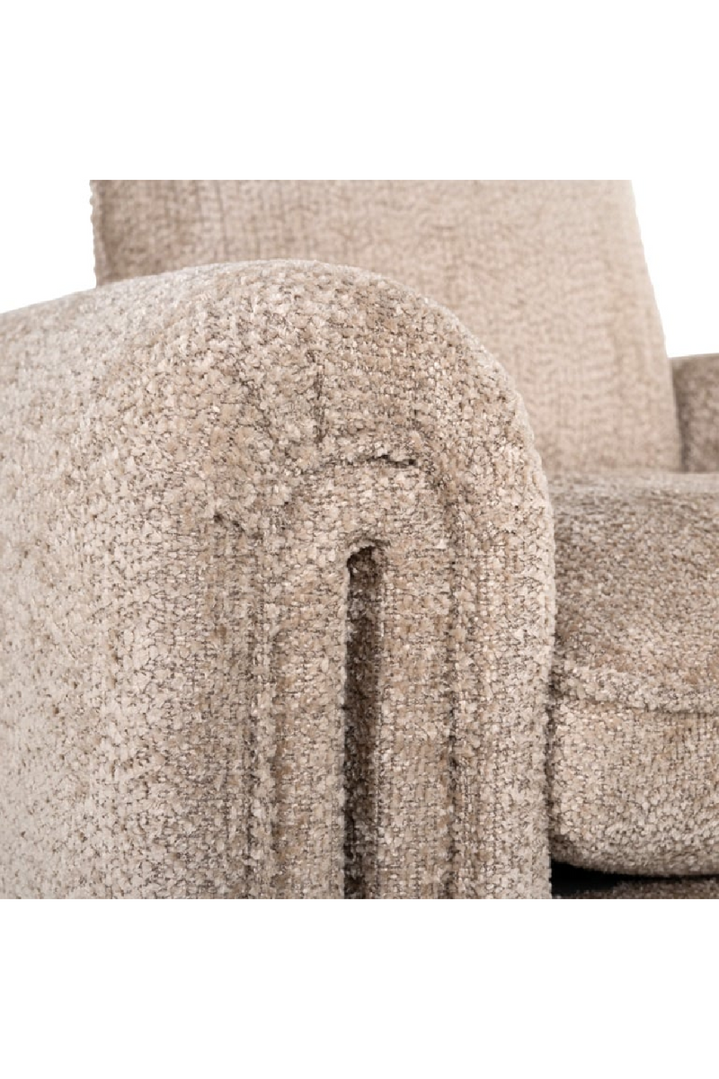 Canapé moderne en chenille beige | Richmond Sandro | Meubleluxe.fr