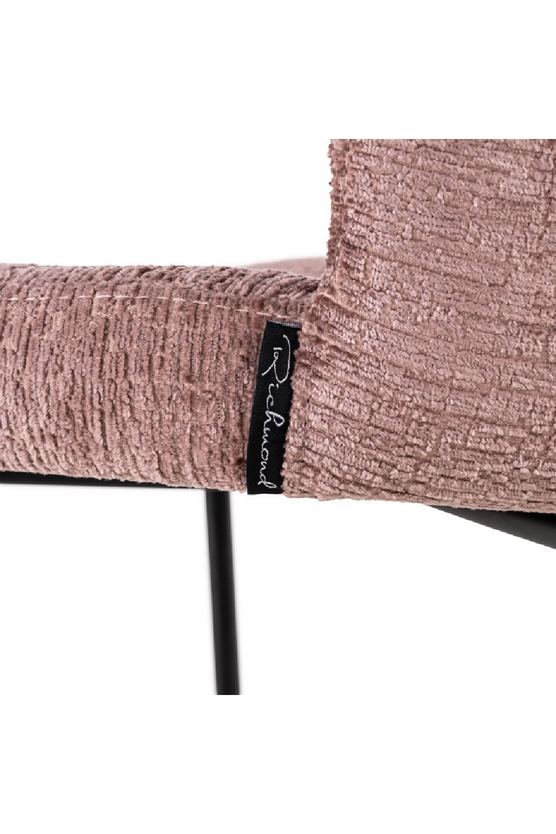 Tabouret de bar en tissu cognac | Richmond Darby | Meubleluxe.fr