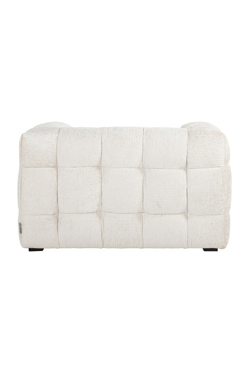 Fauteuil moderne en tissu crème | Richmond Merrol | Meubleluxe.fr