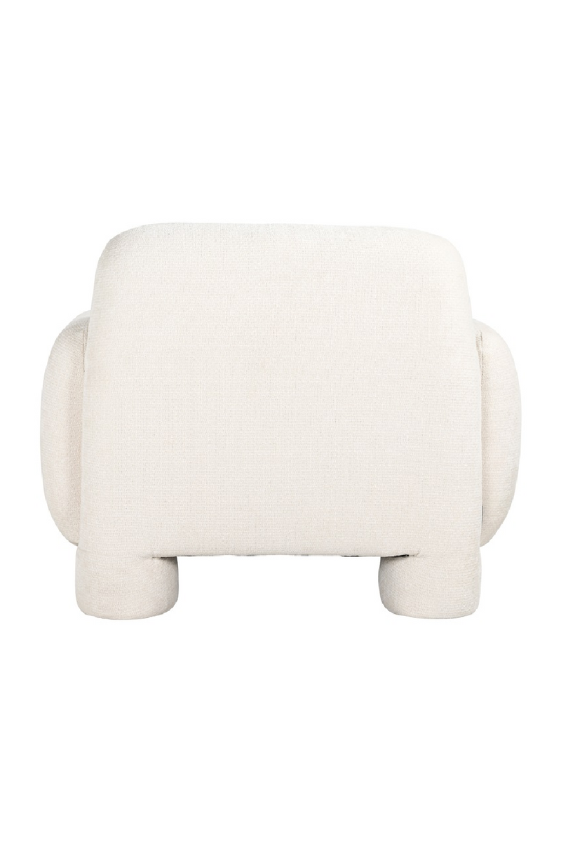 Fauteuil moderne en tissu blanc | Richmond Boli | Meubleluxe.fr