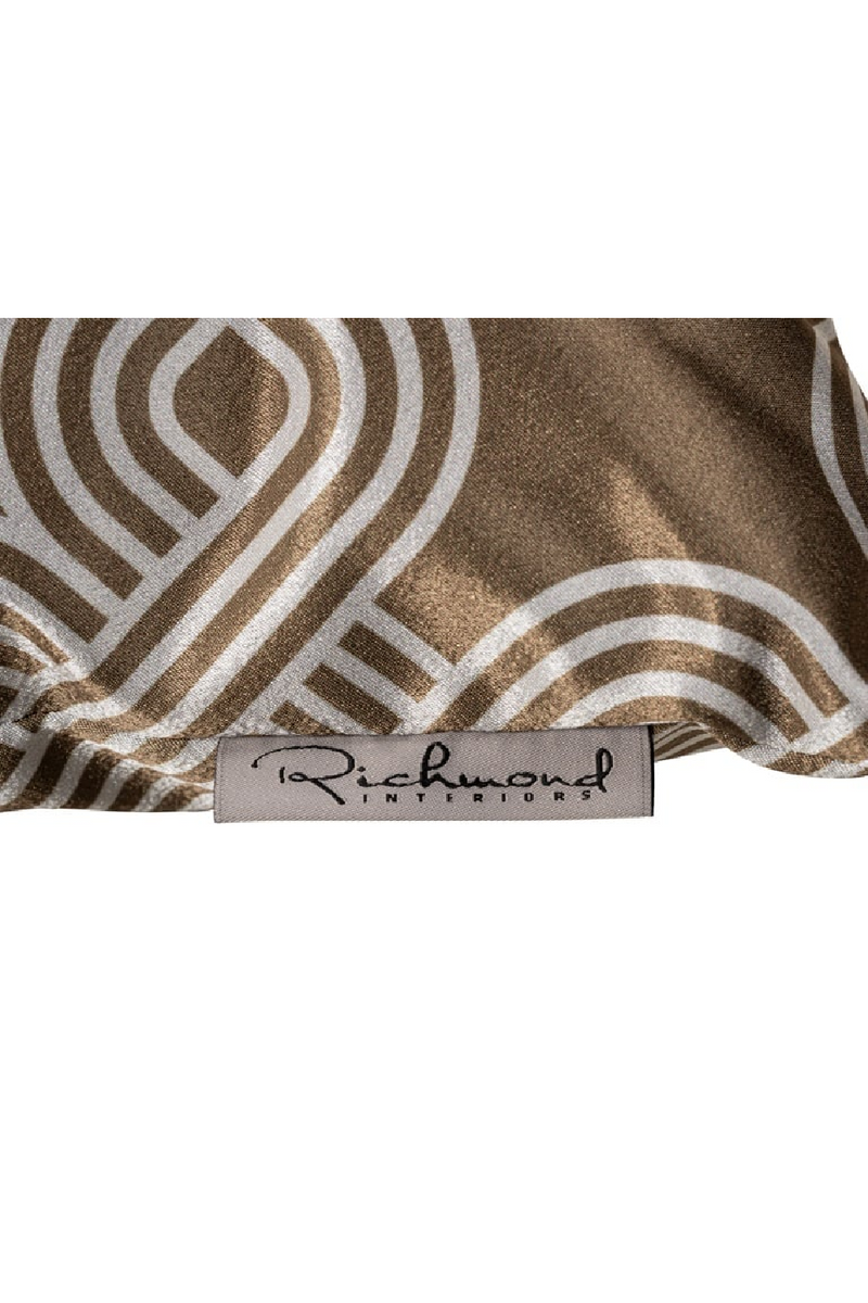 Coussin à motif de chaîne marron | Richmond Marsha | Meubleluxe.fr