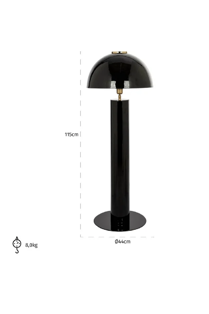 Lampe de table en métal noir | Richmond Ché | Meubleluxe.fr