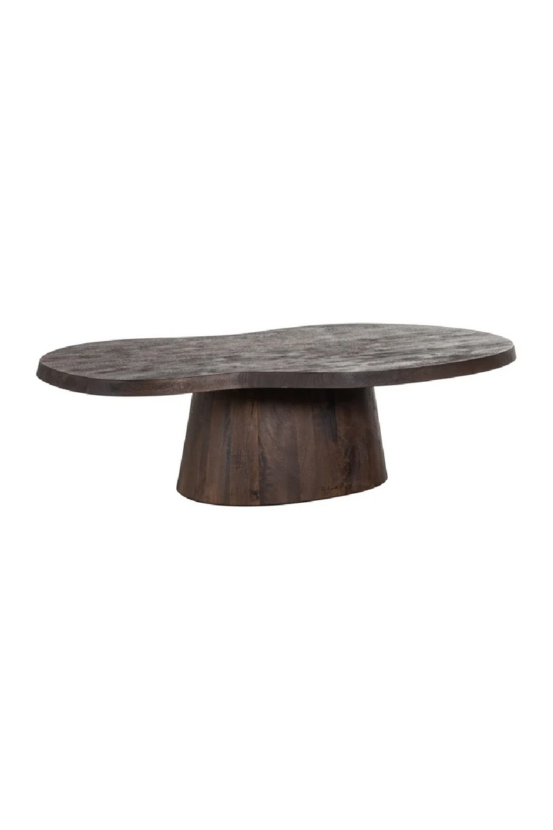 Table basse organique en manguier brun | Richmond Odile | Meubleluxe.fr