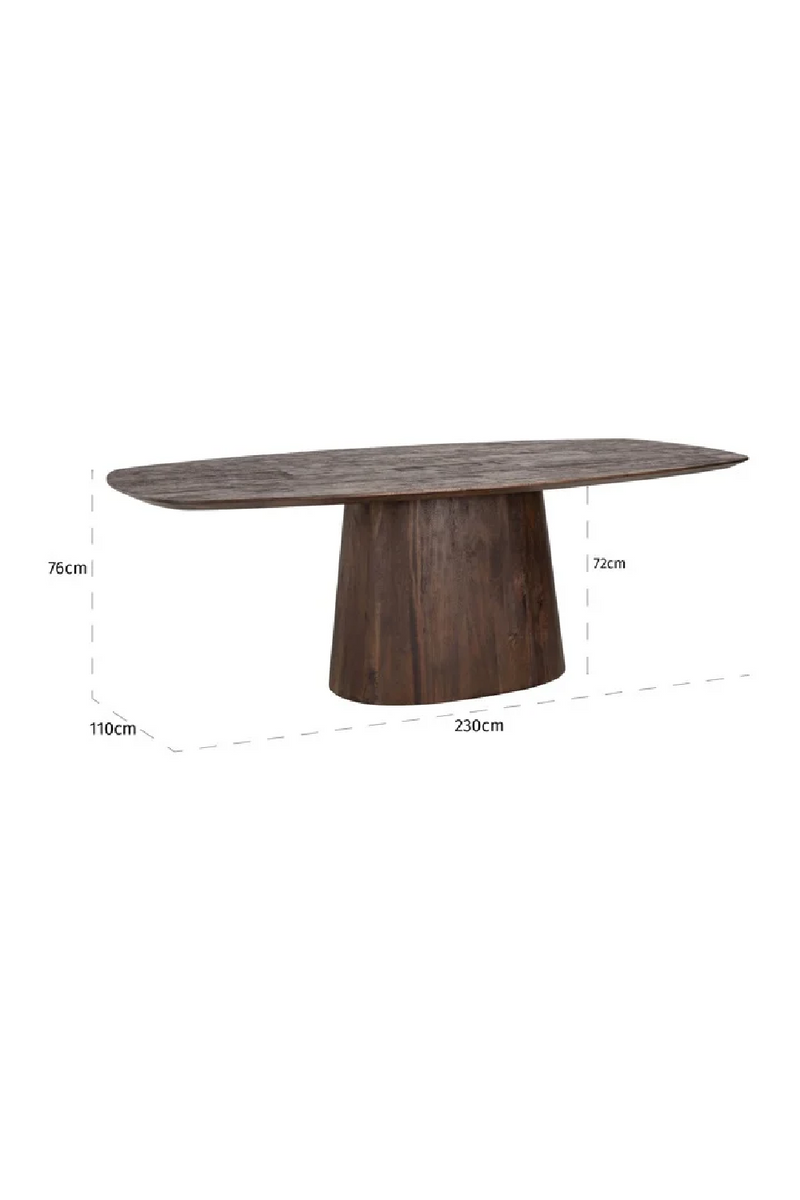 Table à manger ovale en bois | Richmond Alix | Meubleluxe.fr