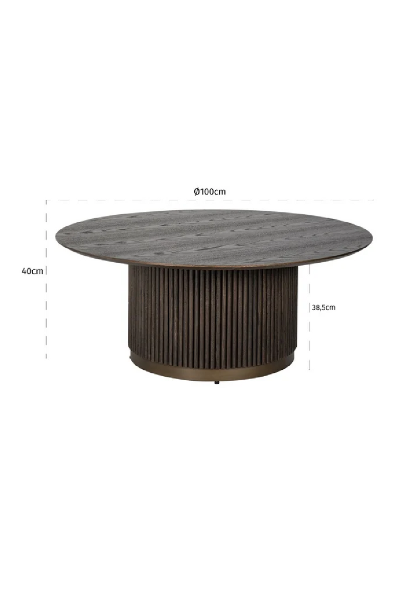 Table basse ronde en bois | Richmond Luxor | Meubleluxe.fr