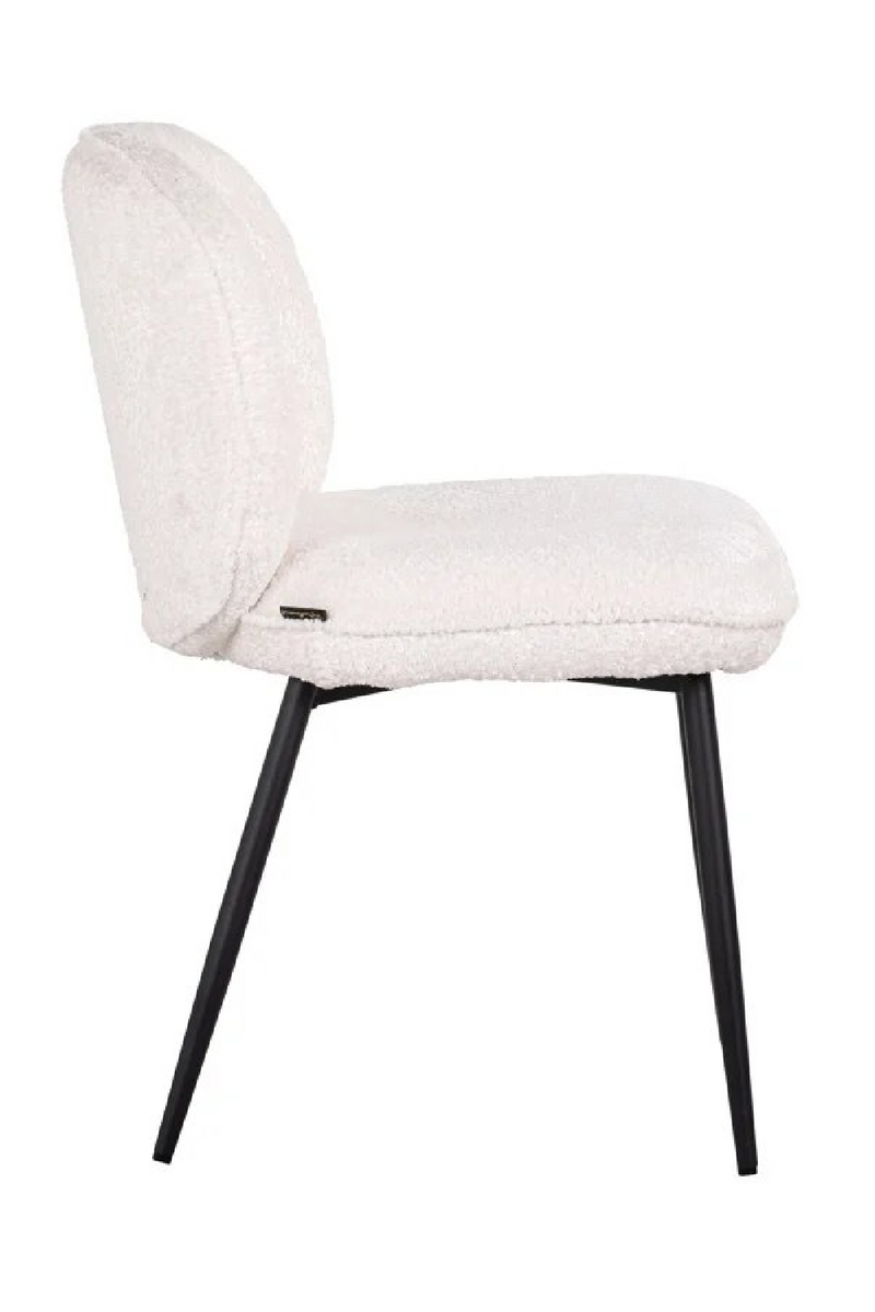 Chaises de salle à manger capitonnées blanches (lot de 2) | Richmond Kiki | Meubleluxe.fr