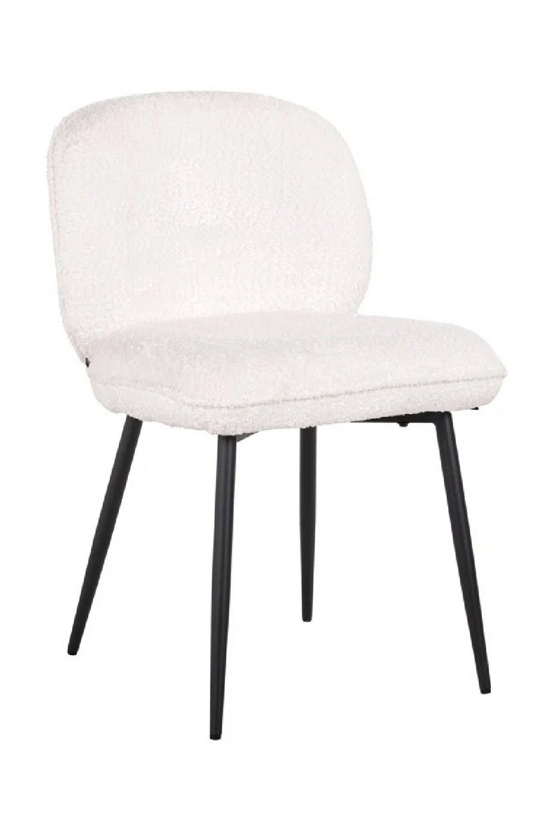 Chaises de salle à manger capitonnées blanches (lot de 2) | Richmond Kiki | Meubleluxe.fr