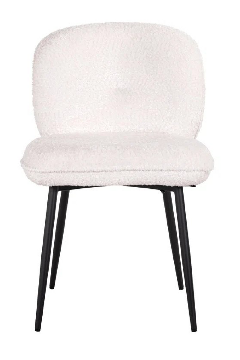 Chaises de salle à manger capitonnées blanches (lot de 2) | Richmond Kiki | Meubleluxe.fr