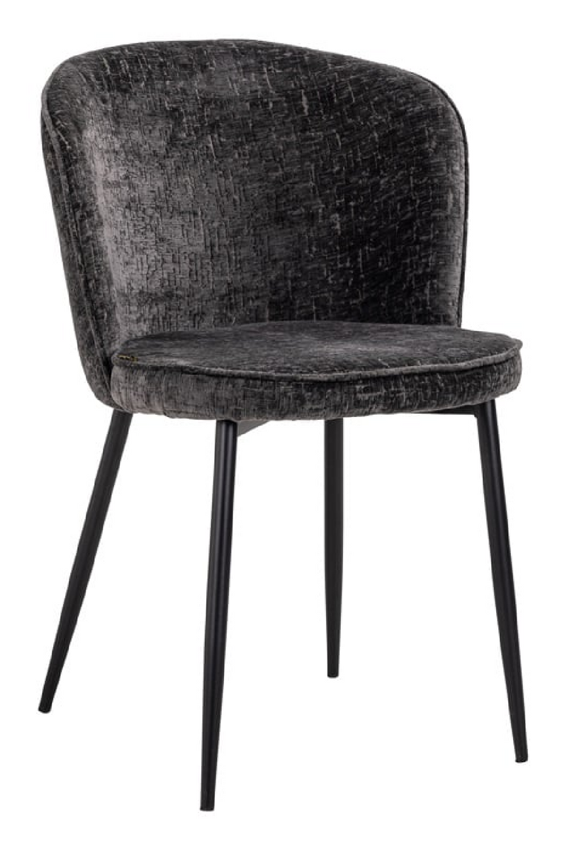 Chaises de salle à manger capitonnées anthracite (Lot de 2) | Richmond Sandy | Meubleluxe.fr