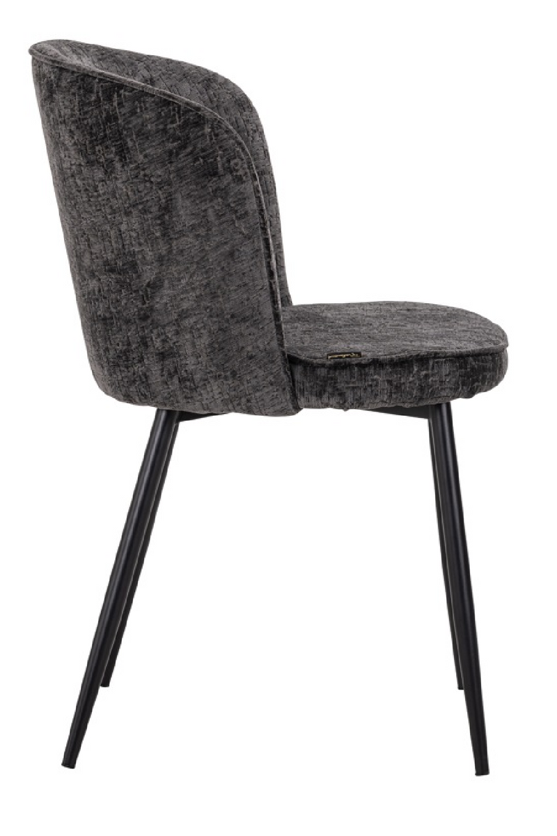 Chaises de salle à manger capitonnées anthracite (Lot de 2) | Richmond Sandy | Meubleluxe.fr